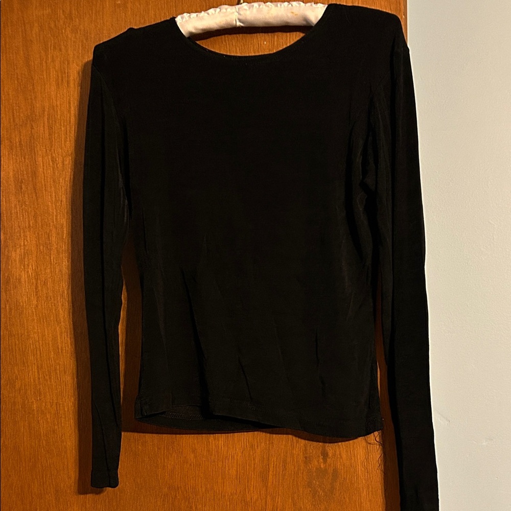 Classic Black Long Sleeve Top